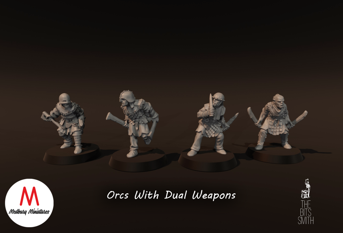 Orcs mit dualen Waffen